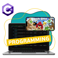 Программирование на C#. Удивительный мир 2D-игр - КИБЕРшкола программирования для детей, компьютерные курсы для школьников, начинающих и подростков - KIBERone г. Снежинск